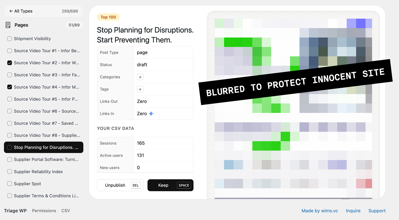 Triage WP Screenshot 2
